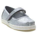 TOMS MARY JANE SILVER IRIDESCENT GLIMMER 10011521 - sole-shoes.gr