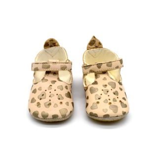 NATURINO 0012015923.03 NATURAL-PLATINUM MUP GOAT PR.HEARTS - sole-shoes.gr