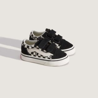 VANS VN000CRWBLA1 Old Skool V GEO CHECK BLACK - sole-shoes.gr