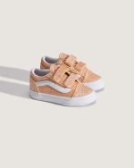 VANS VN000VAYFNL1 Old Skool V apricot glow glitter - sole-shoes.gr