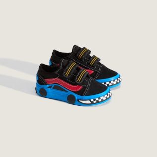 VANS VN000EE7Y11 OLD SKOOL V CAR BLACK/BLUE - sole-shoes.gr